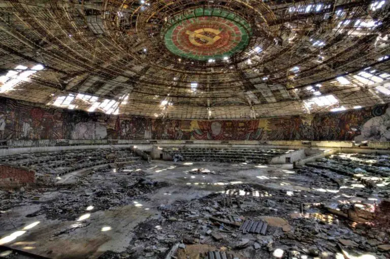 Buzludzha Interior now Bulgaria