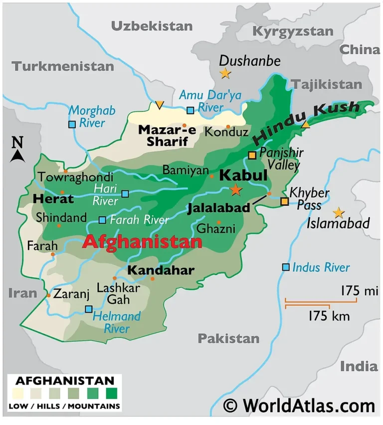 Places To Visit In Afghanistan Map